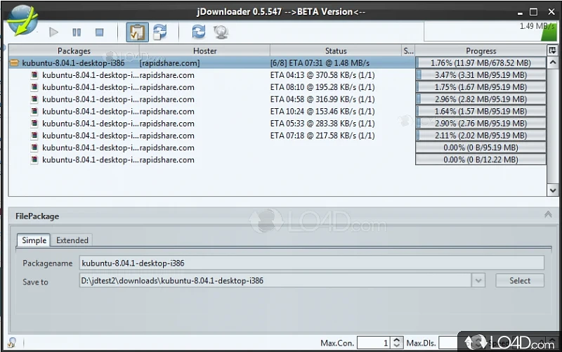 JDownloader скриншот 1
