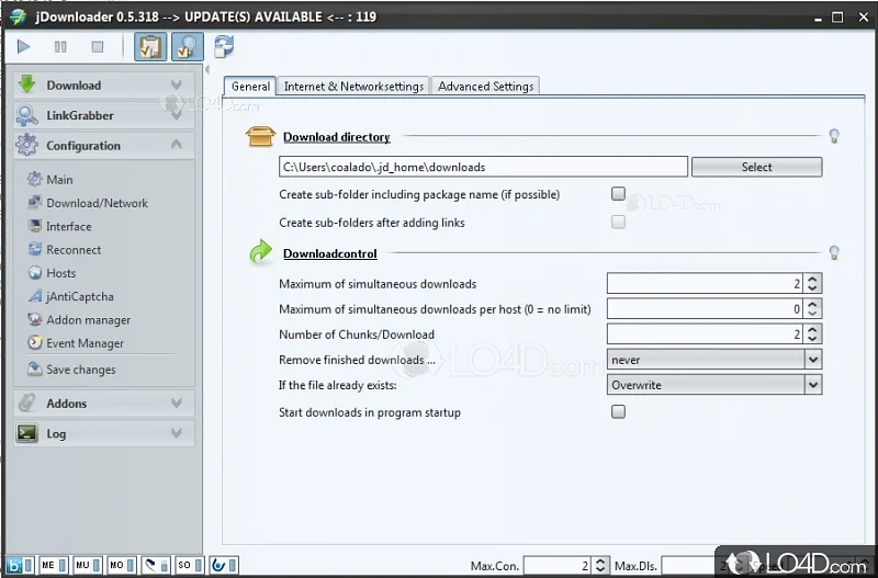 JDownloader скриншот 2